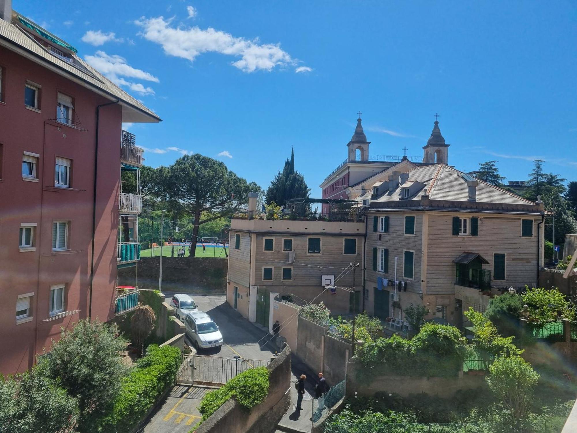 San Martino Appartament Con Parcheggio Privato Genua Buitenkant foto